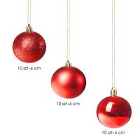 Набір ялинкових куль Springos d=6 см 30 шт CA0006