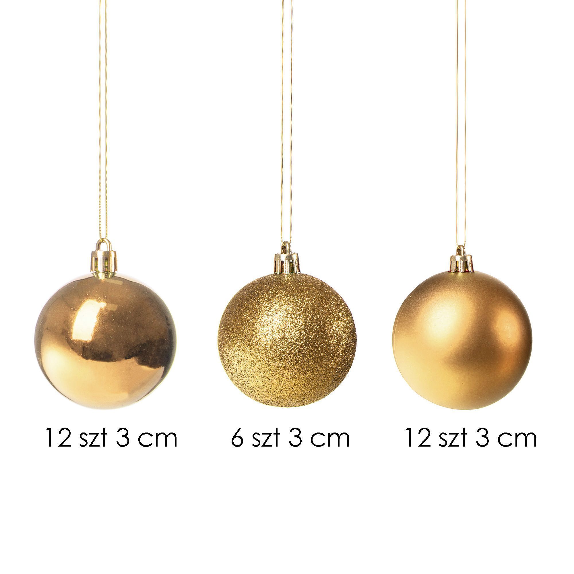 Набір ялинкових куль Springos d=3 см 30 шт CA0013