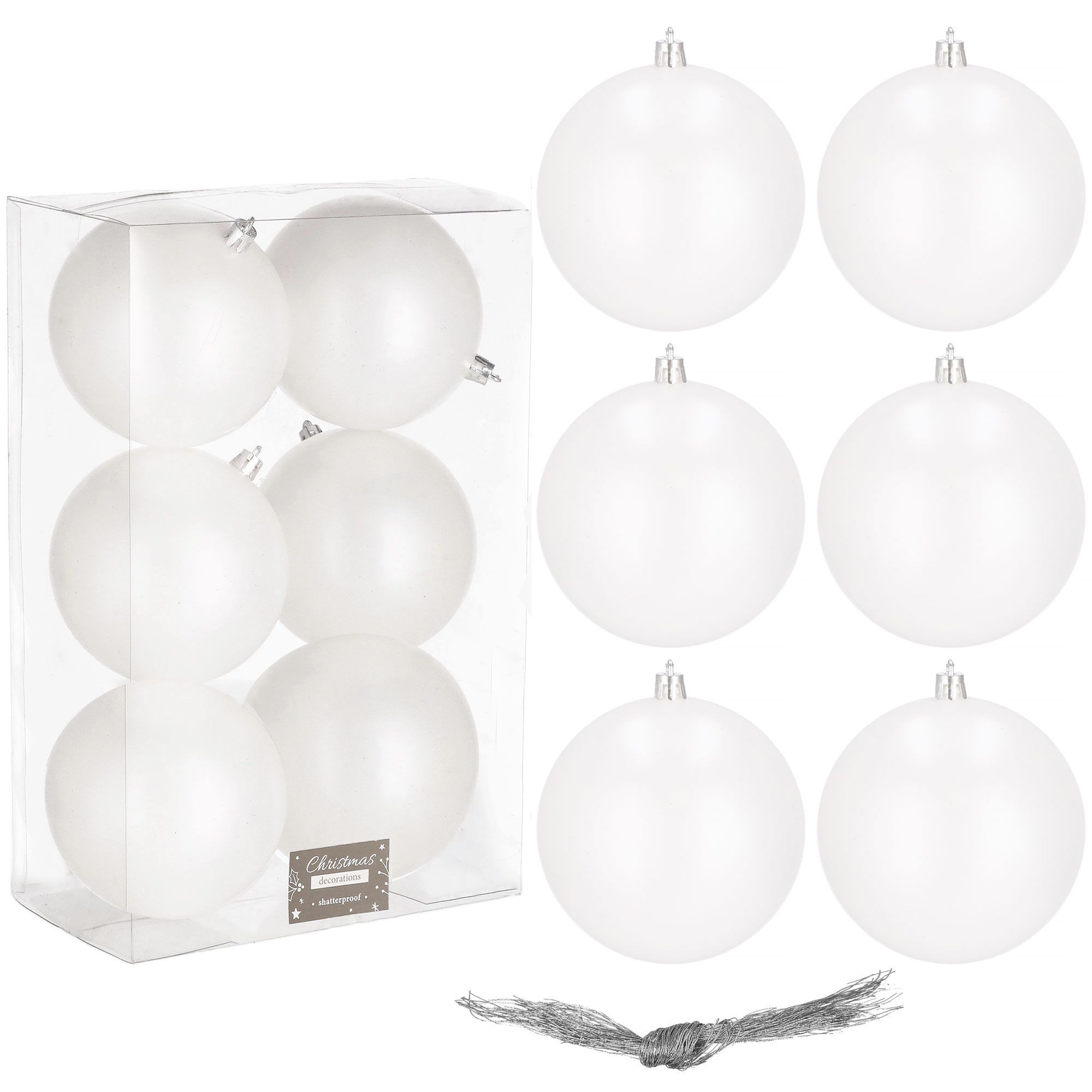 Набір ялинкових куль Springos d=10 см 6 шт CA0123