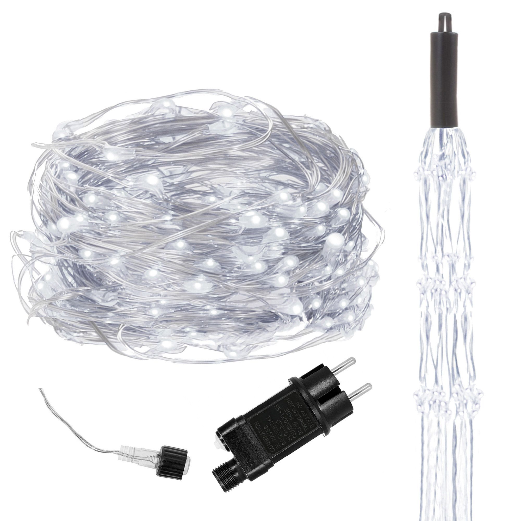 Гірлянда (кінський хвіст) Springos 2 м 300 LED CL0094 Cold White