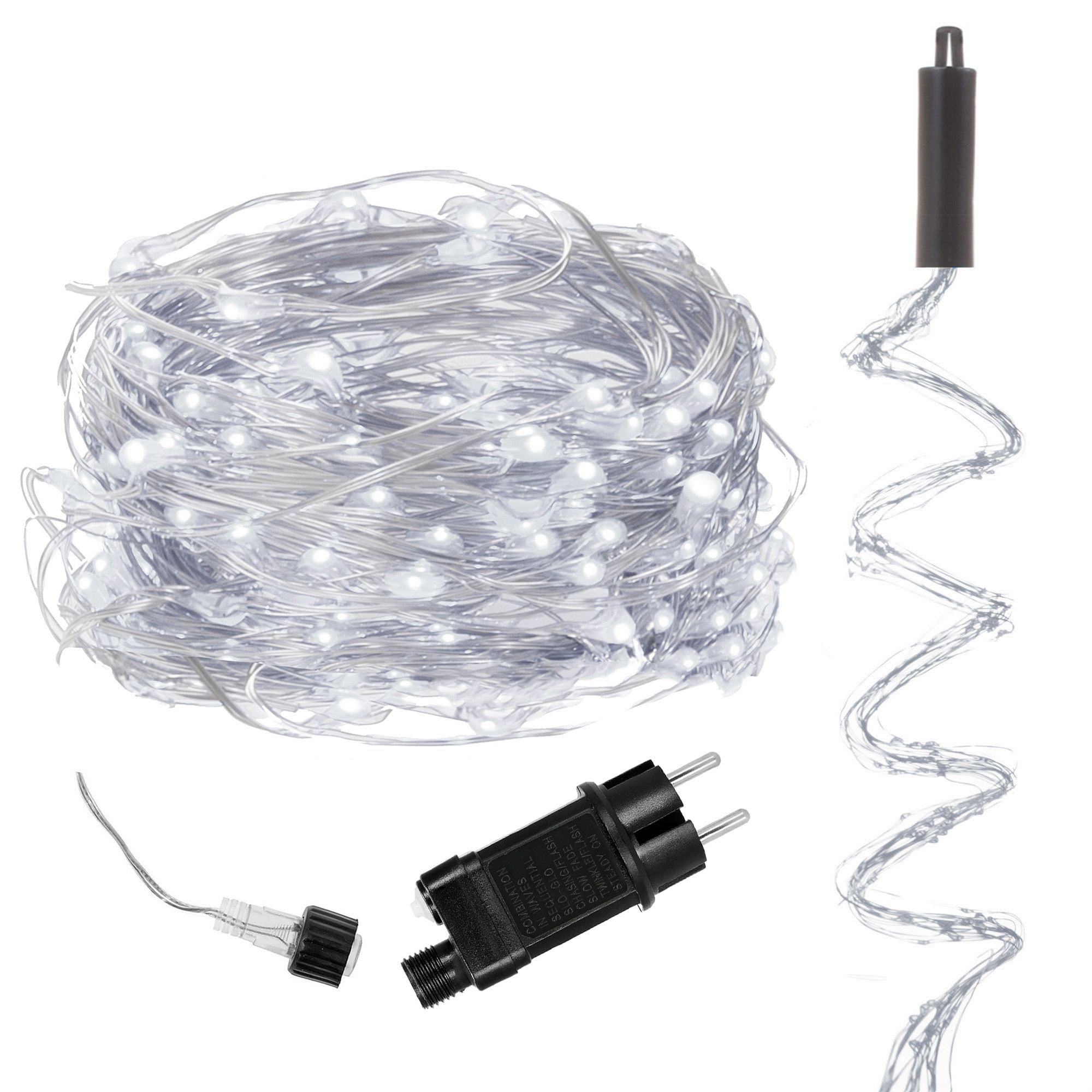 Гірлянда (кінський хвіст) Springos 2 м 300 LED CL0094 Cold White