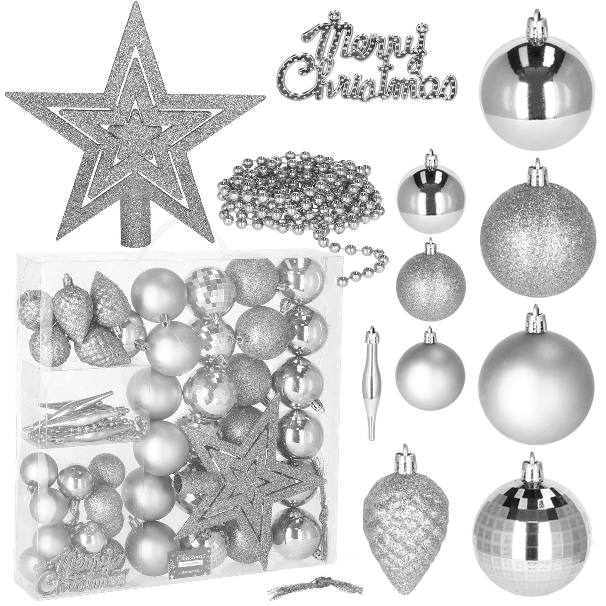 Набір ялинкових іграшок Springos d=4-6 см, h=6-20 см 51 шт CA0125