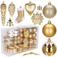 Набір ялинкових іграшок Springos d=4-6 см, h=4-13 см 72 шт CA0161