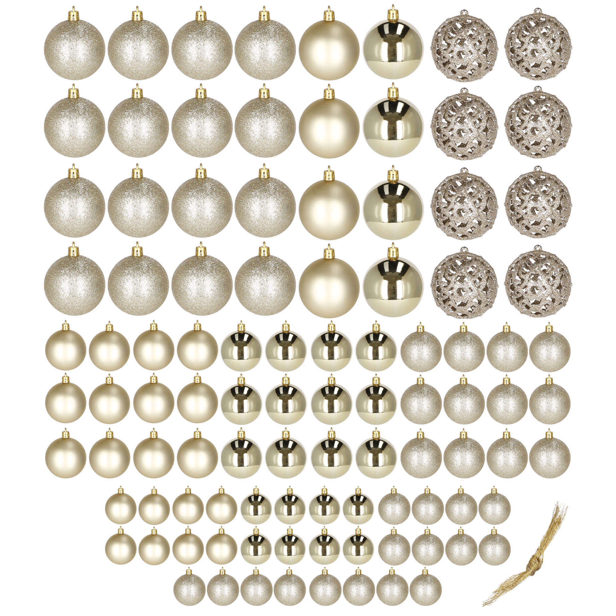 Набір ялинкових куль Springos d=3-6 см 100 шт CA0132