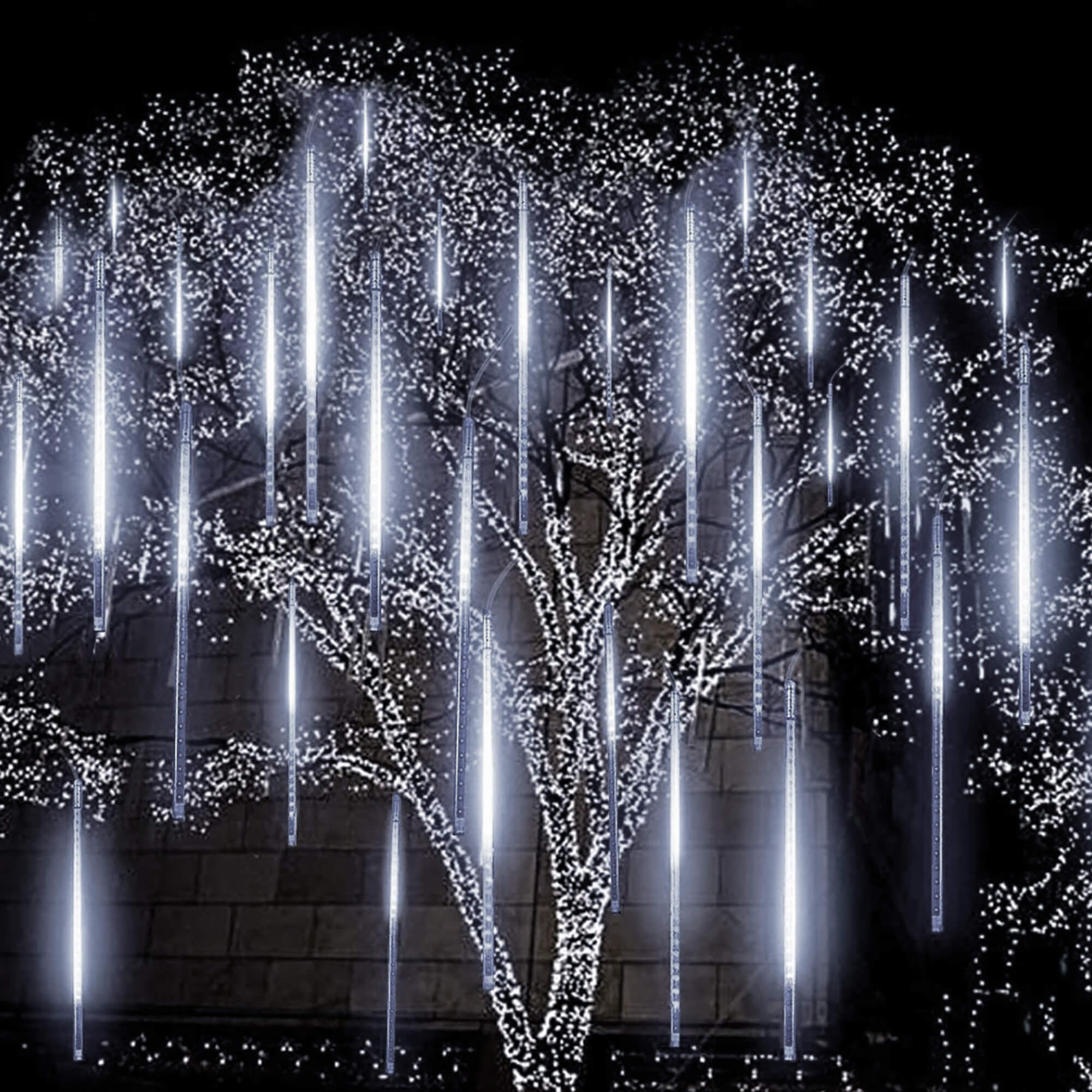 Гірлянда метеоритний дощ Springos 3 м 144 LED CL1213 Cold White