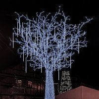 Гірлянда метеоритний дощ Springos 3 м 144 LED CL1213 Cold White