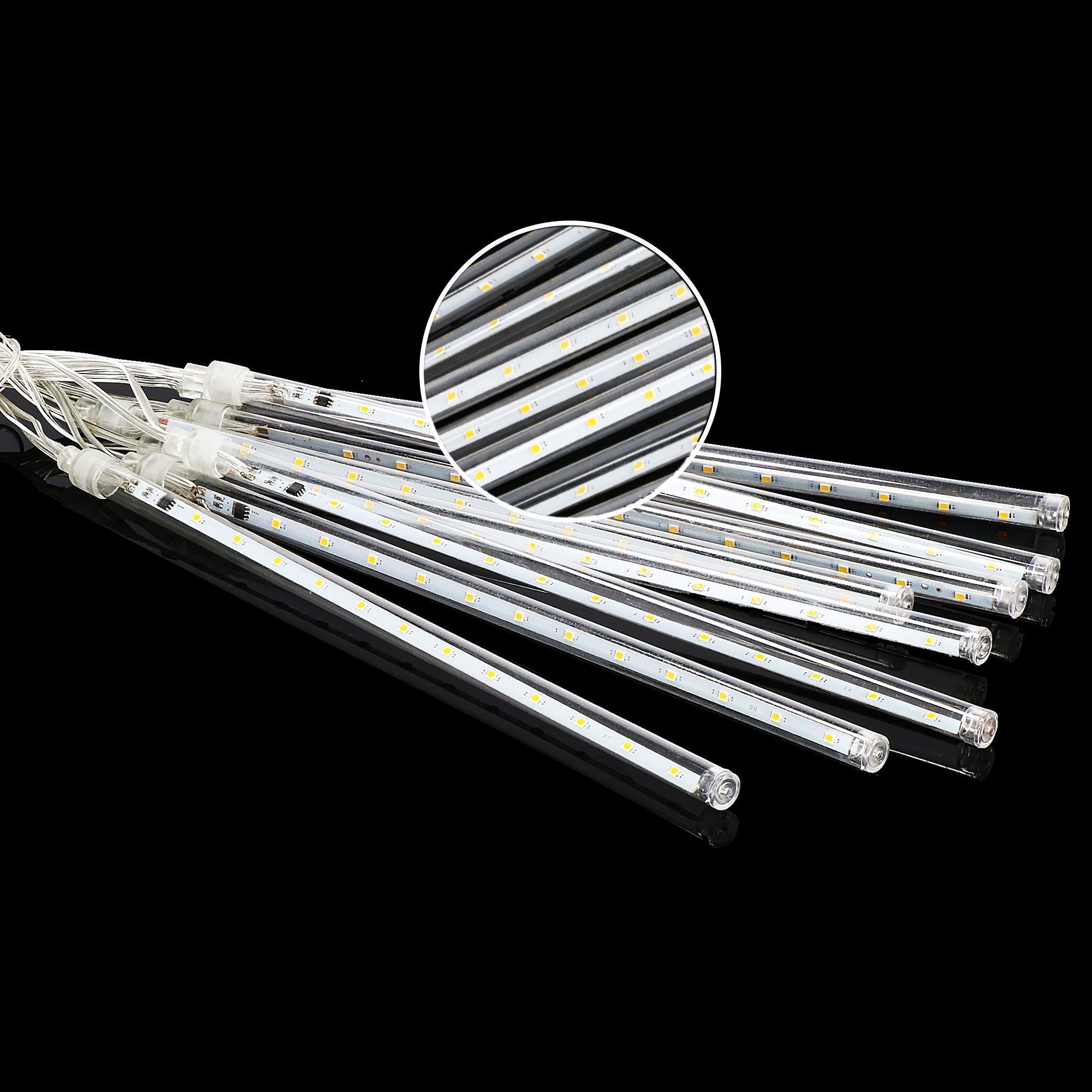 Гірлянда метеоритний дощ Springos 3 м 144 LED CL1214 Warm White