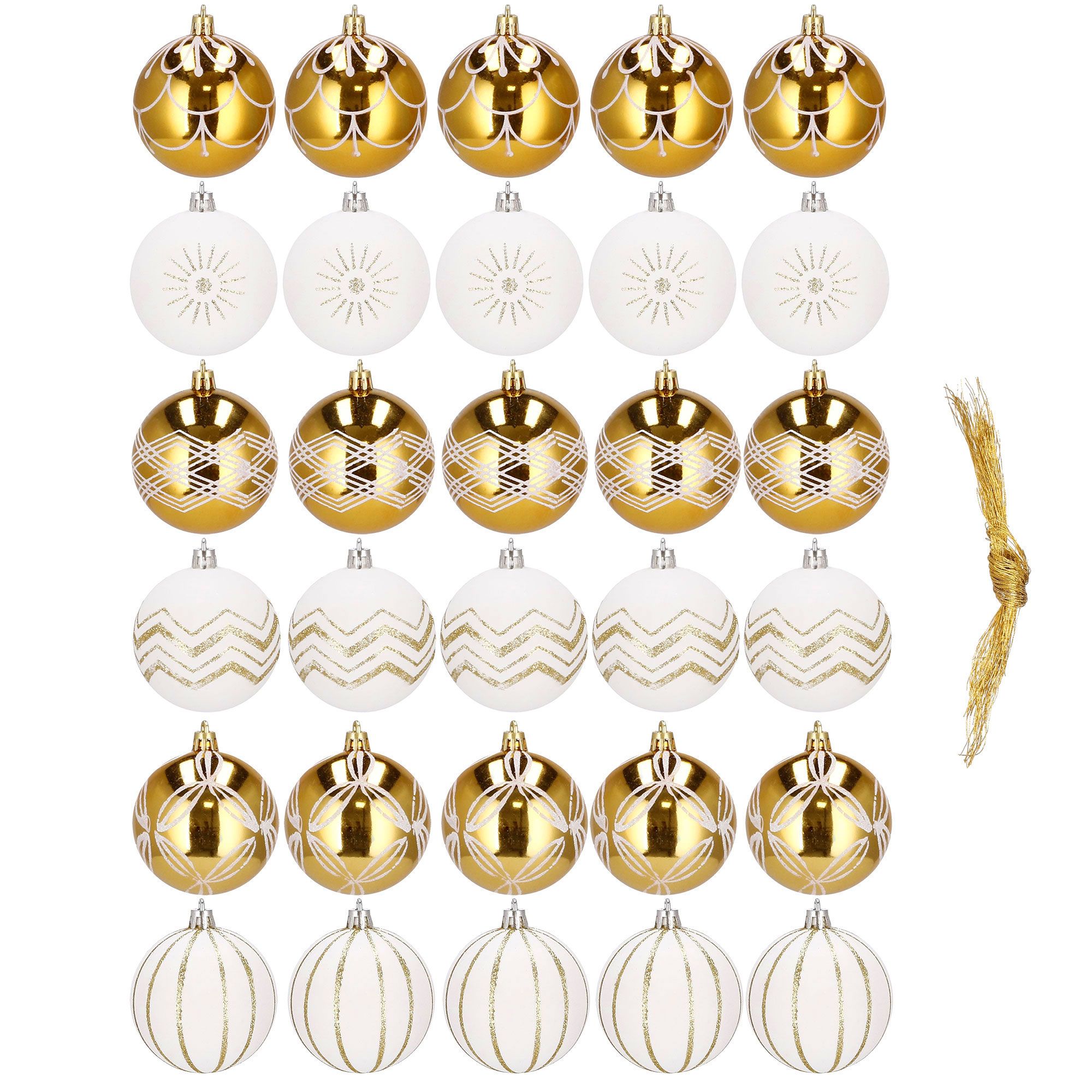 Набір ялинкових куль Springos d=7 см 30 шт CA0152