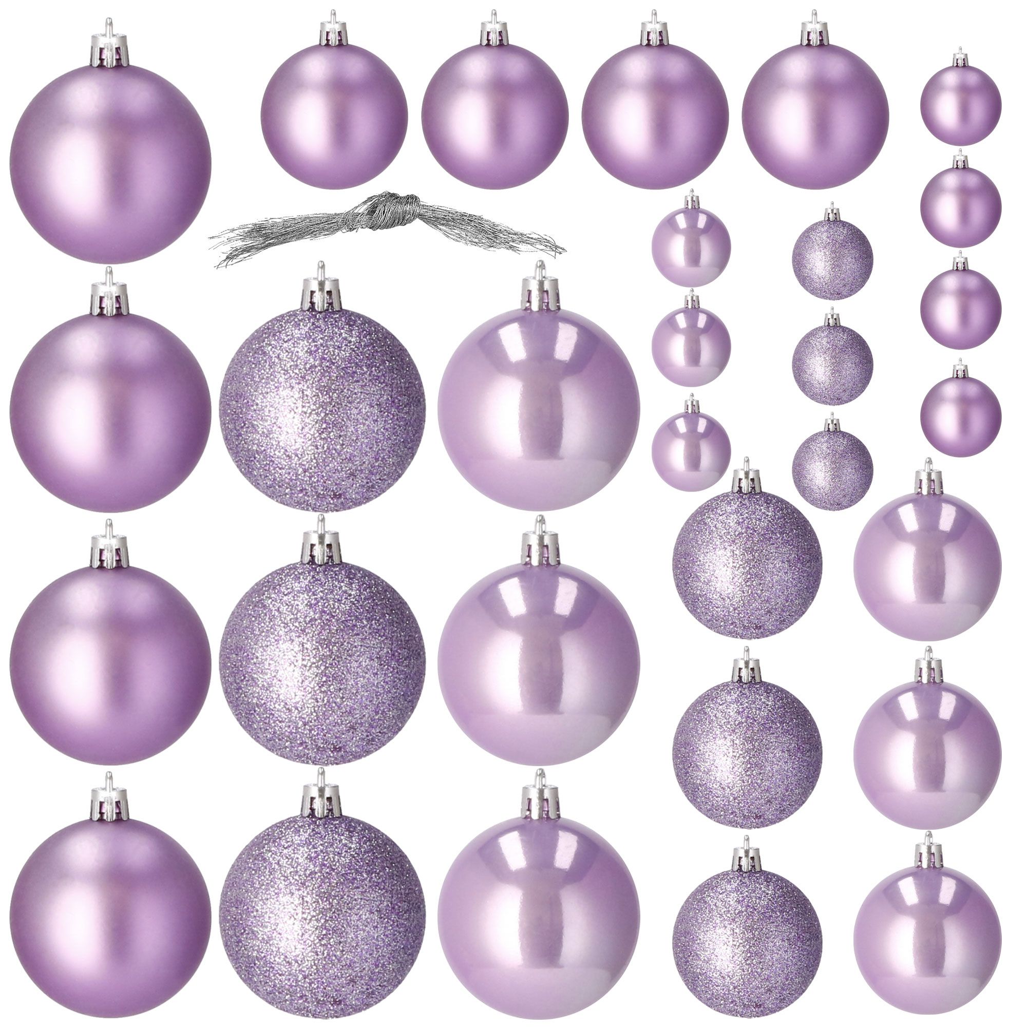 Набір ялинкових куль Springos d=6, 5, 4 см 30 шт CA0174