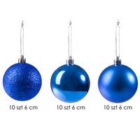 Набір ялинкових куль Springos d=6 см 30 шт CA0009