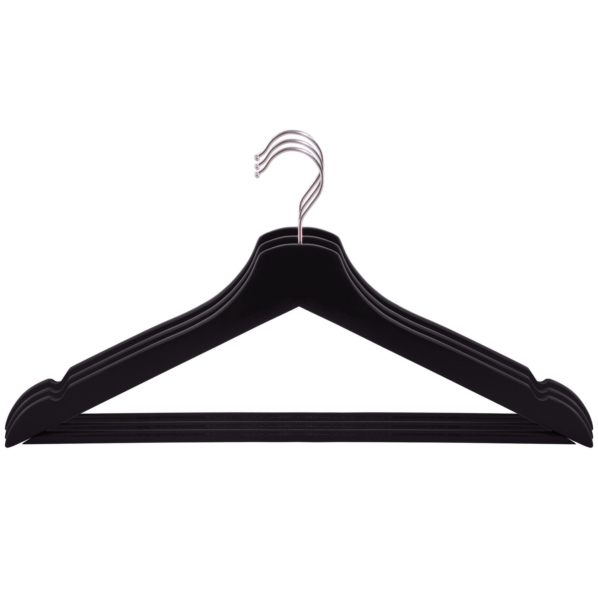 Набір дерев'яних плечиків (вішаків) для одягу 3 шт Springos HG0003