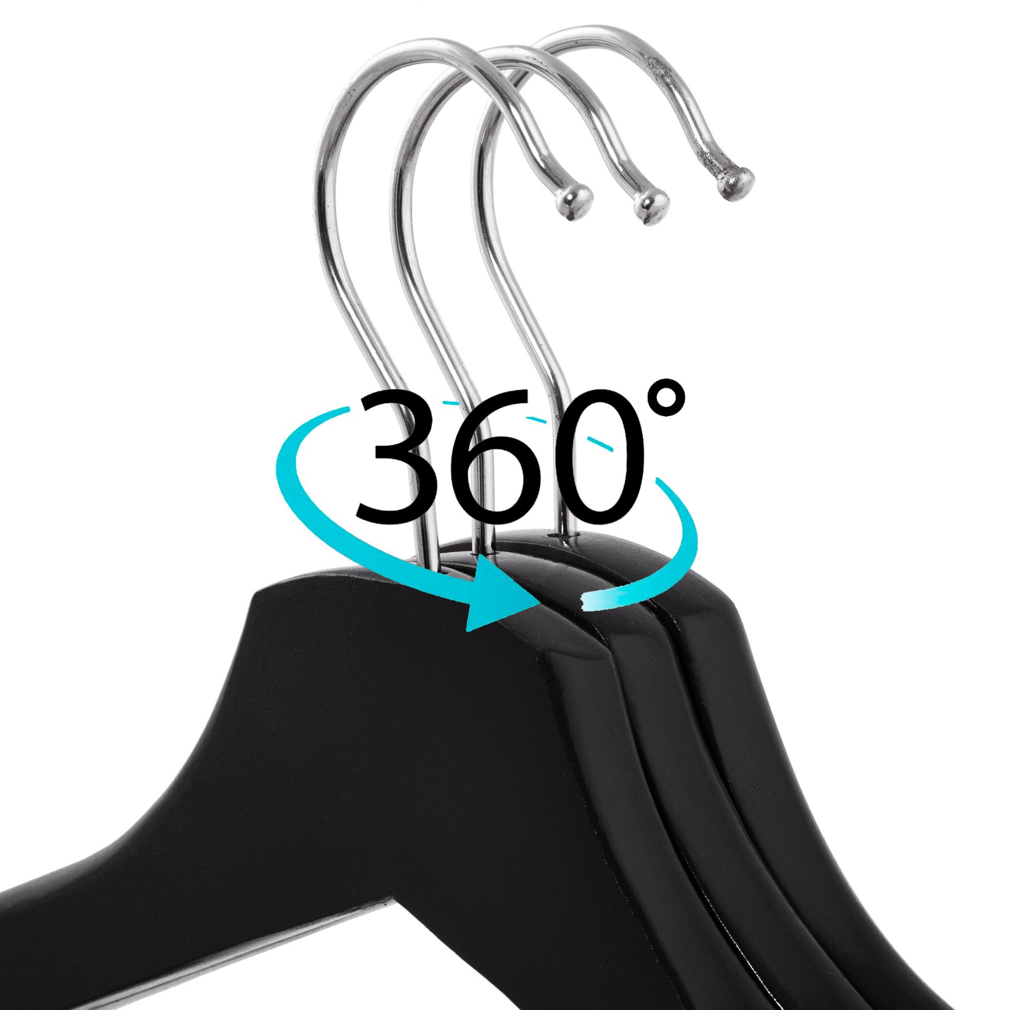 Набір дерев'яних плечиків (вішаків) для одягу 3 шт Springos HG0003