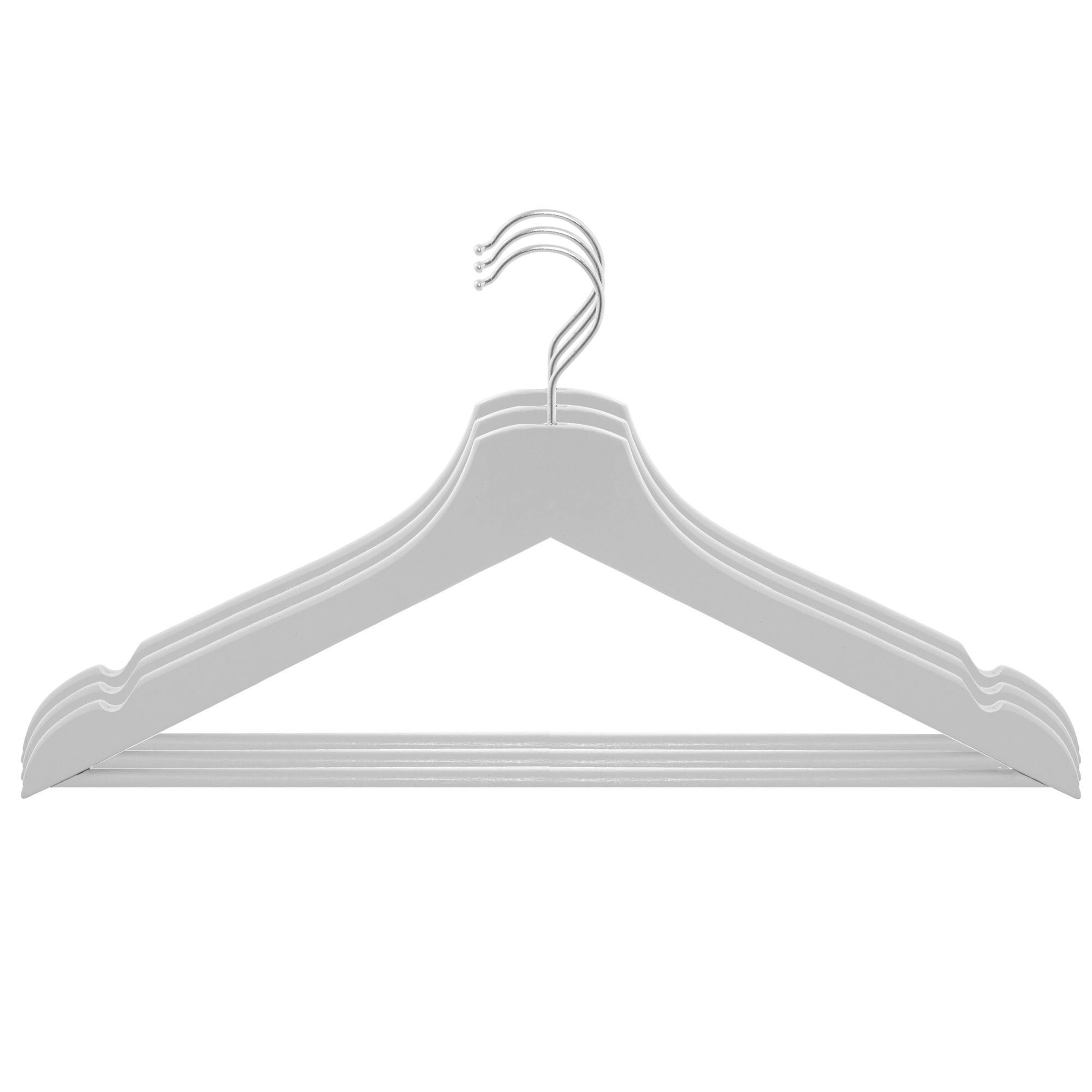 Набір дерев'яних плечиків (вішаків) для одягу 3 шт Springos HG0004