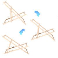 Шезлонг (крісло-лежак) дерев'яний для пляжу, тераси та саду Springos DC0010 OXFORD33