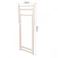 Шезлонг (крісло-лежак) дерев'яний для пляжу, тераси та саду Springos DC0010 DSWY