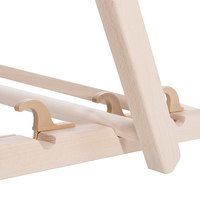 Шезлонг (крісло-лежак) дерев'яний для пляжу, тераси та саду Springos DC0003 RED