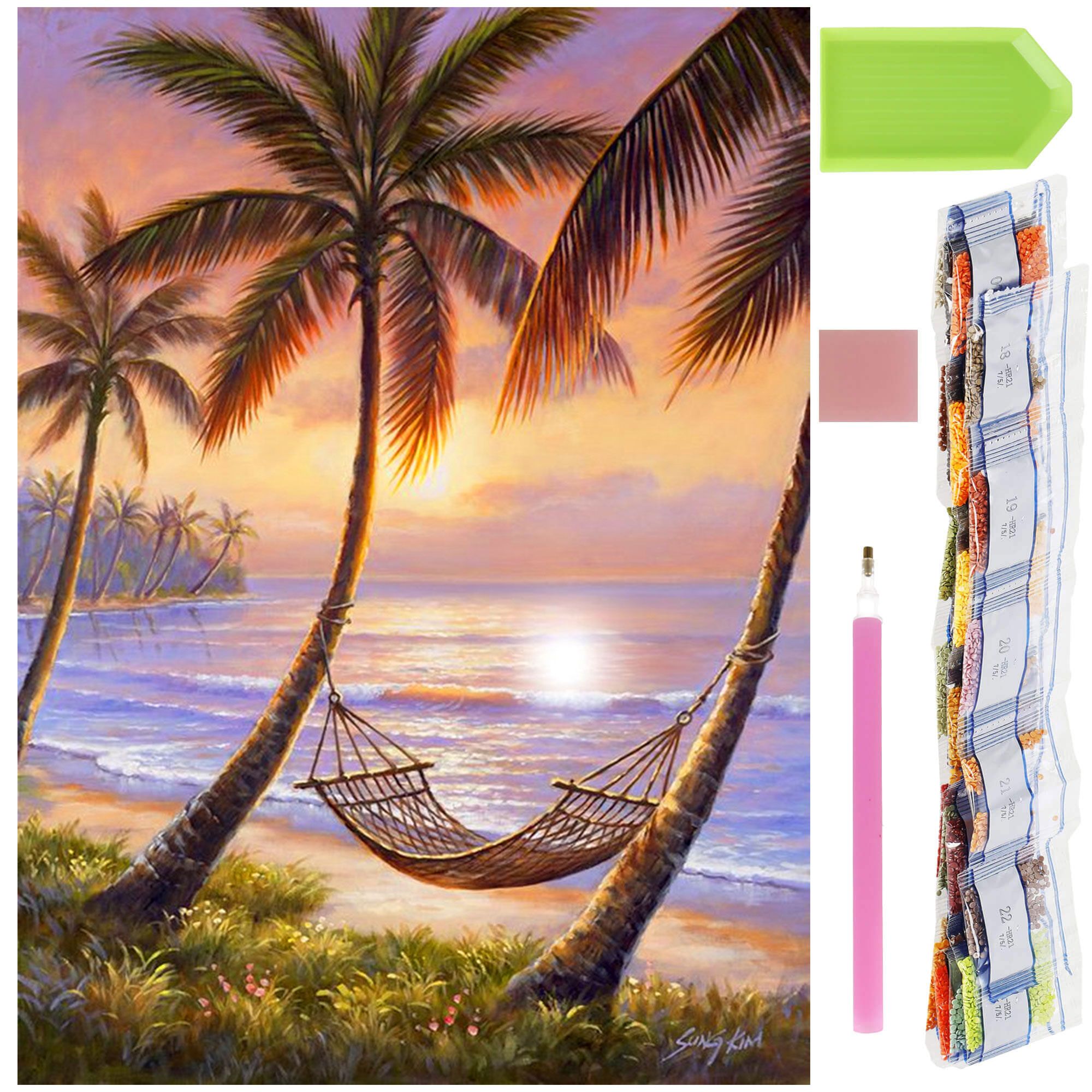 Набір алмазної мозаїки (вишивки) Springos 40 x 30 см DP0012