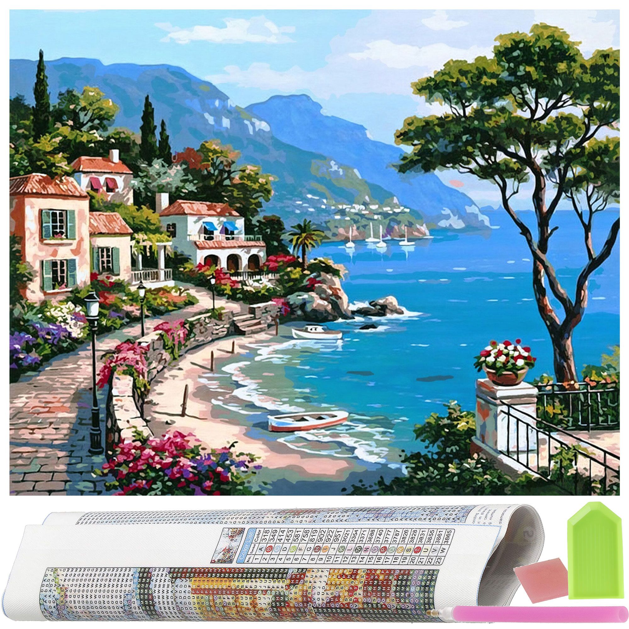 Набір алмазної мозаїки (вишивки) Springos 40 x 30 см DP0015