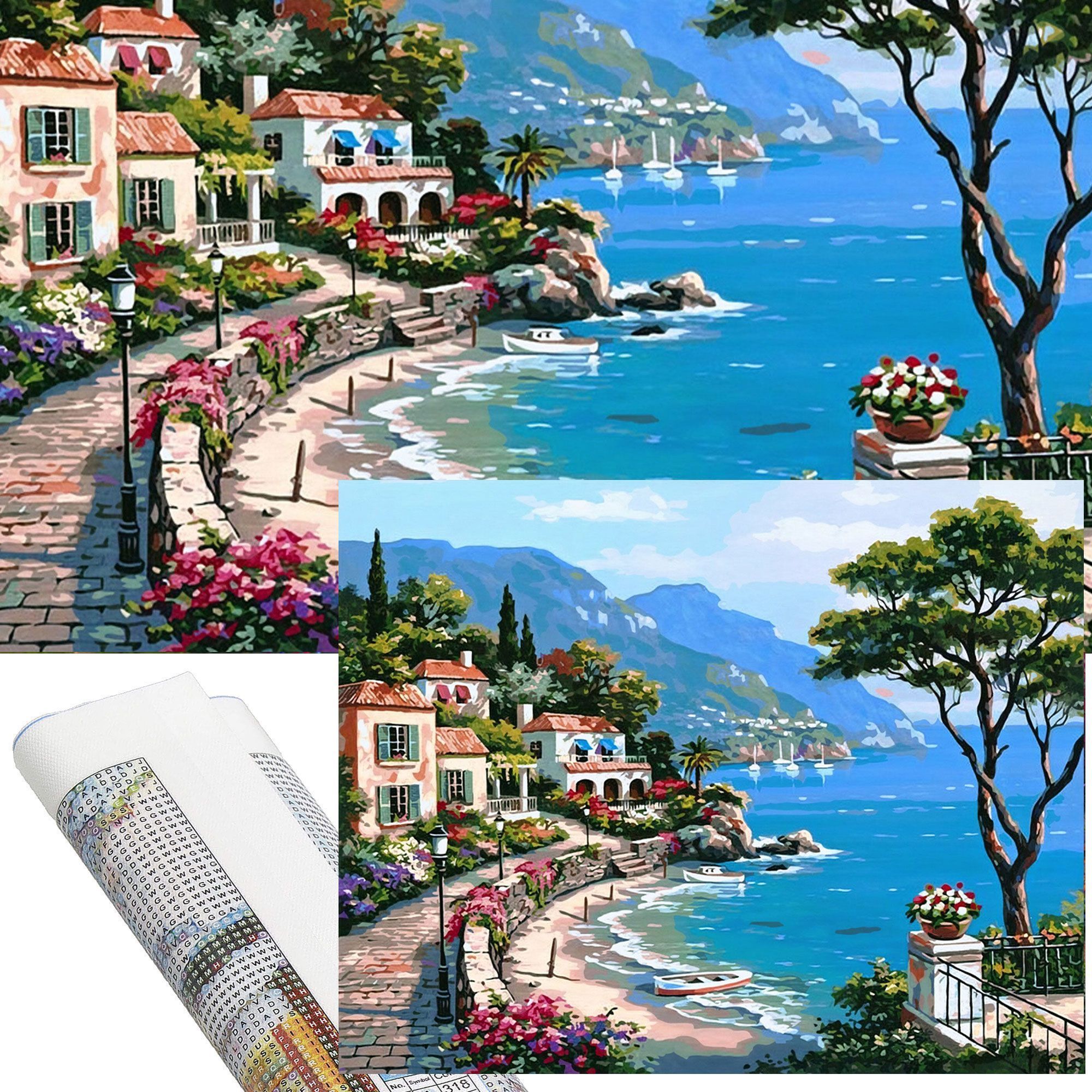 Набір алмазної мозаїки (вишивки) Springos 40 x 30 см DP0015