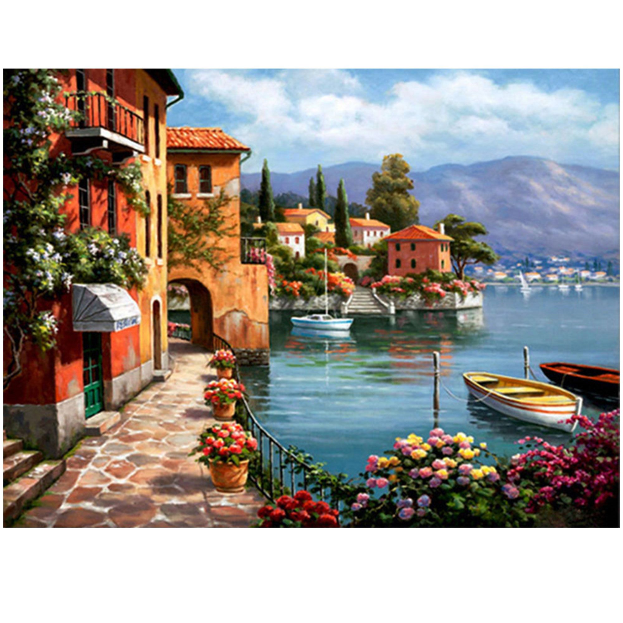 Набір алмазної мозаїки (вишивки) Springos 40 x 30 см DP0016