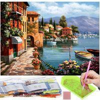 Набір алмазної мозаїки (вишивки) Springos 40 x 30 см DP0016