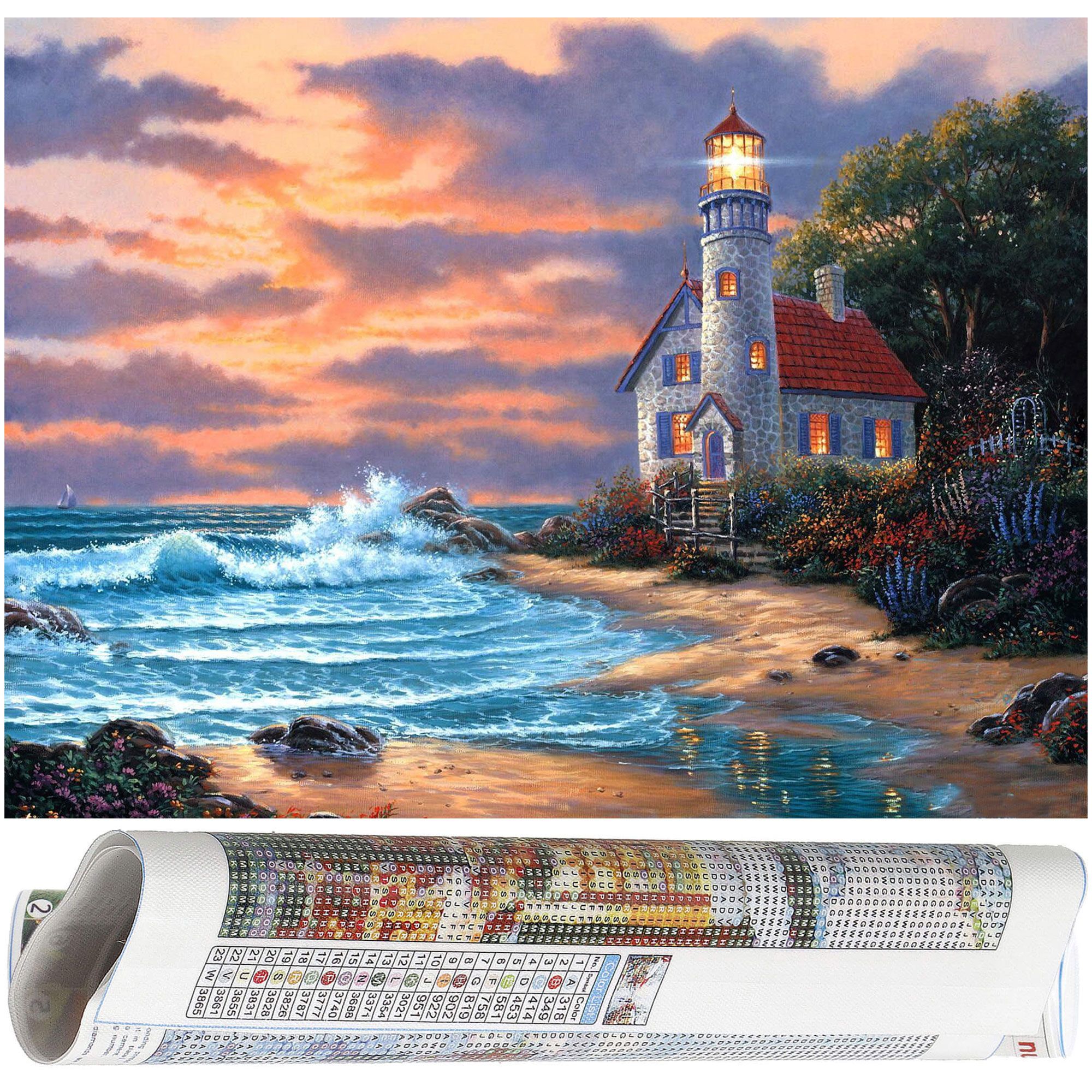 Набір алмазної мозаїки (вишивки) Springos 40 x 30 см DP0020