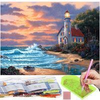 Набір алмазної мозаїки (вишивки) Springos 40 x 30 см DP0020