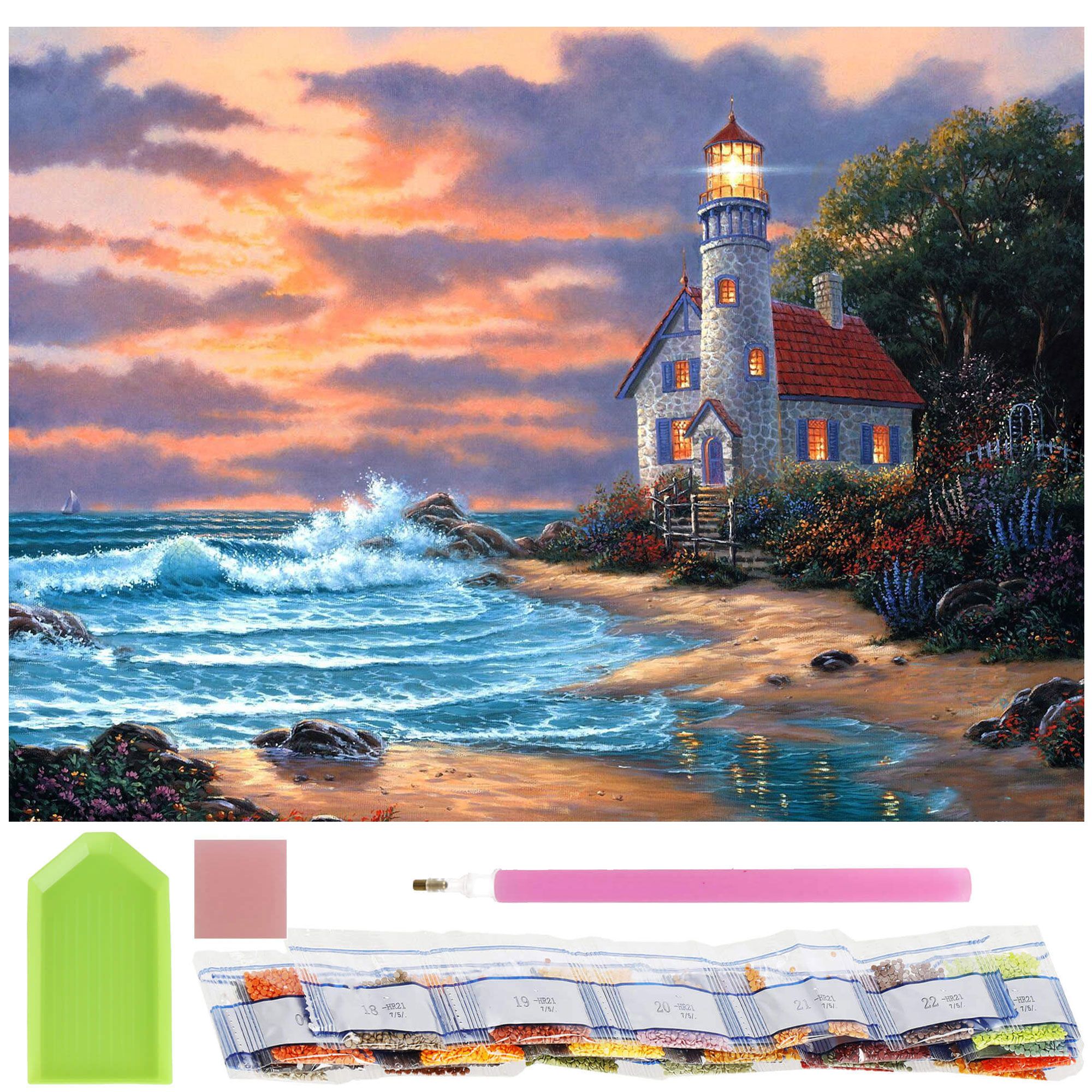 Набір алмазної мозаїки (вишивки) Springos 40 x 30 см DP0020