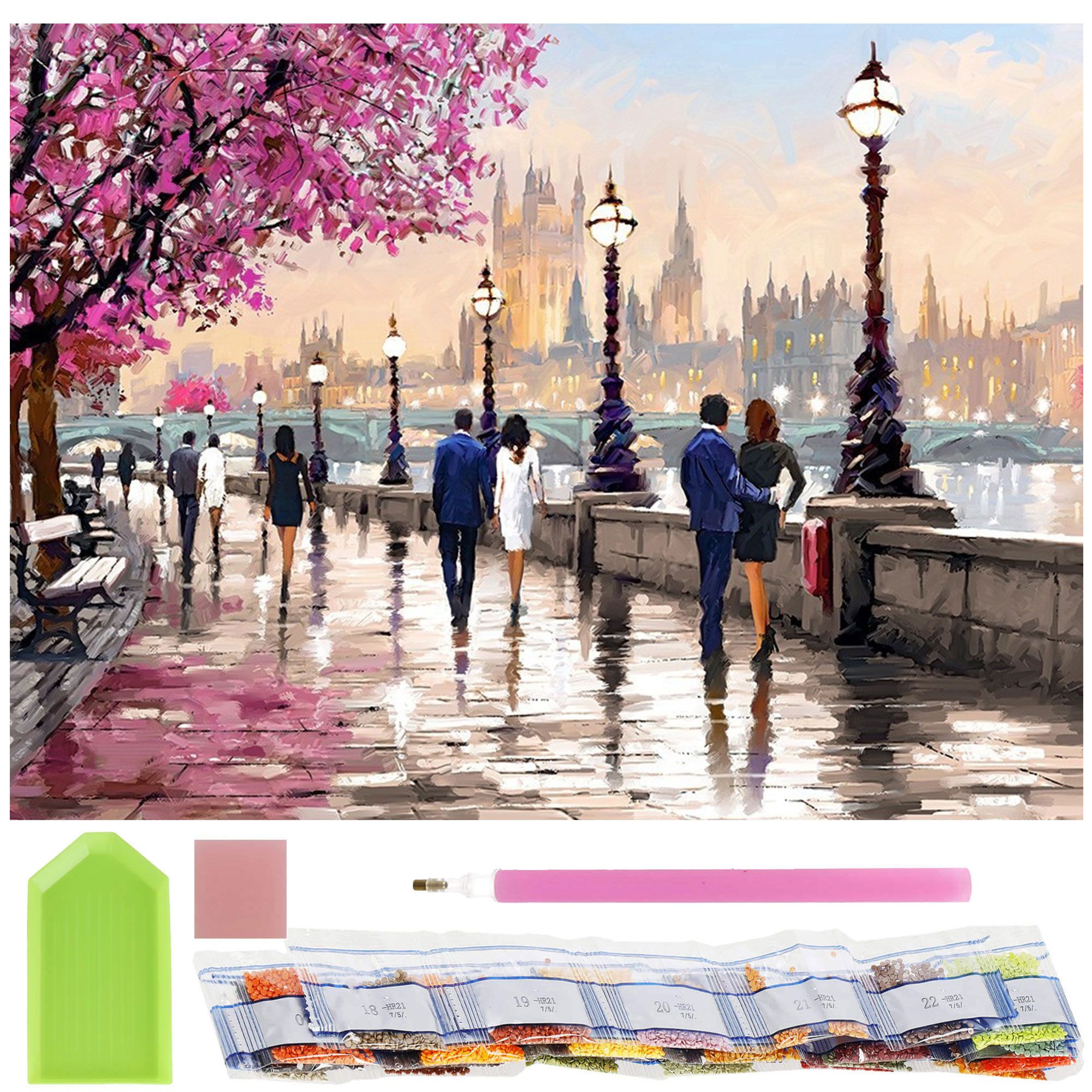 Набір алмазної мозаїки (вишивки) Springos 40 x 30 см DP0002