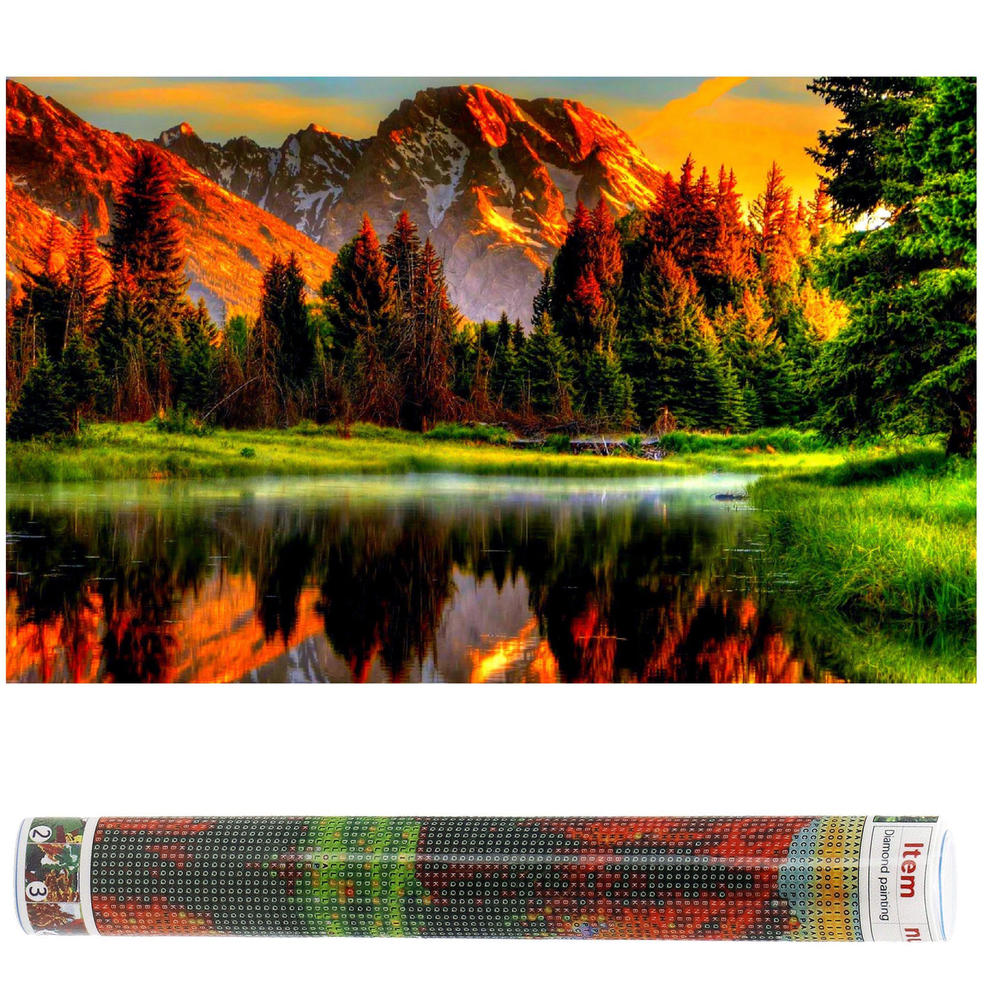 Набір алмазної мозаїки (вишивки) Springos 40 x 30 см DP0021