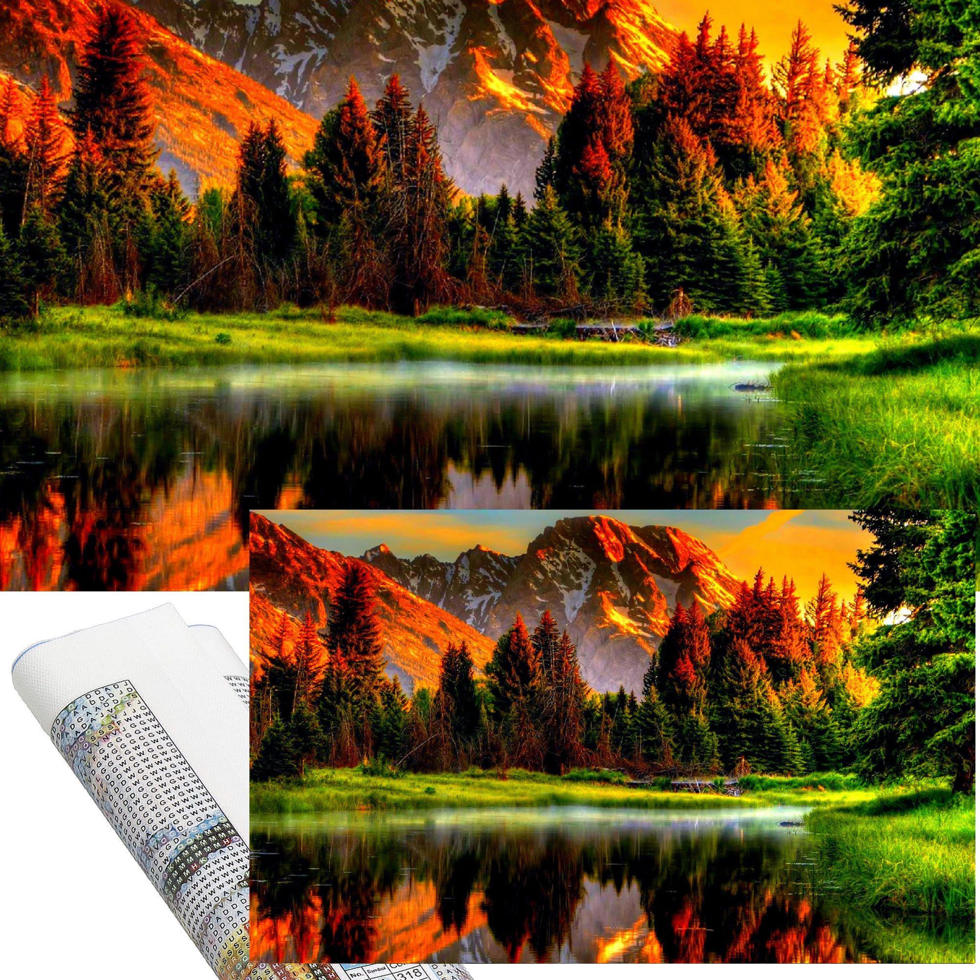 Набір алмазної мозаїки (вишивки) Springos 40 x 30 см DP0021