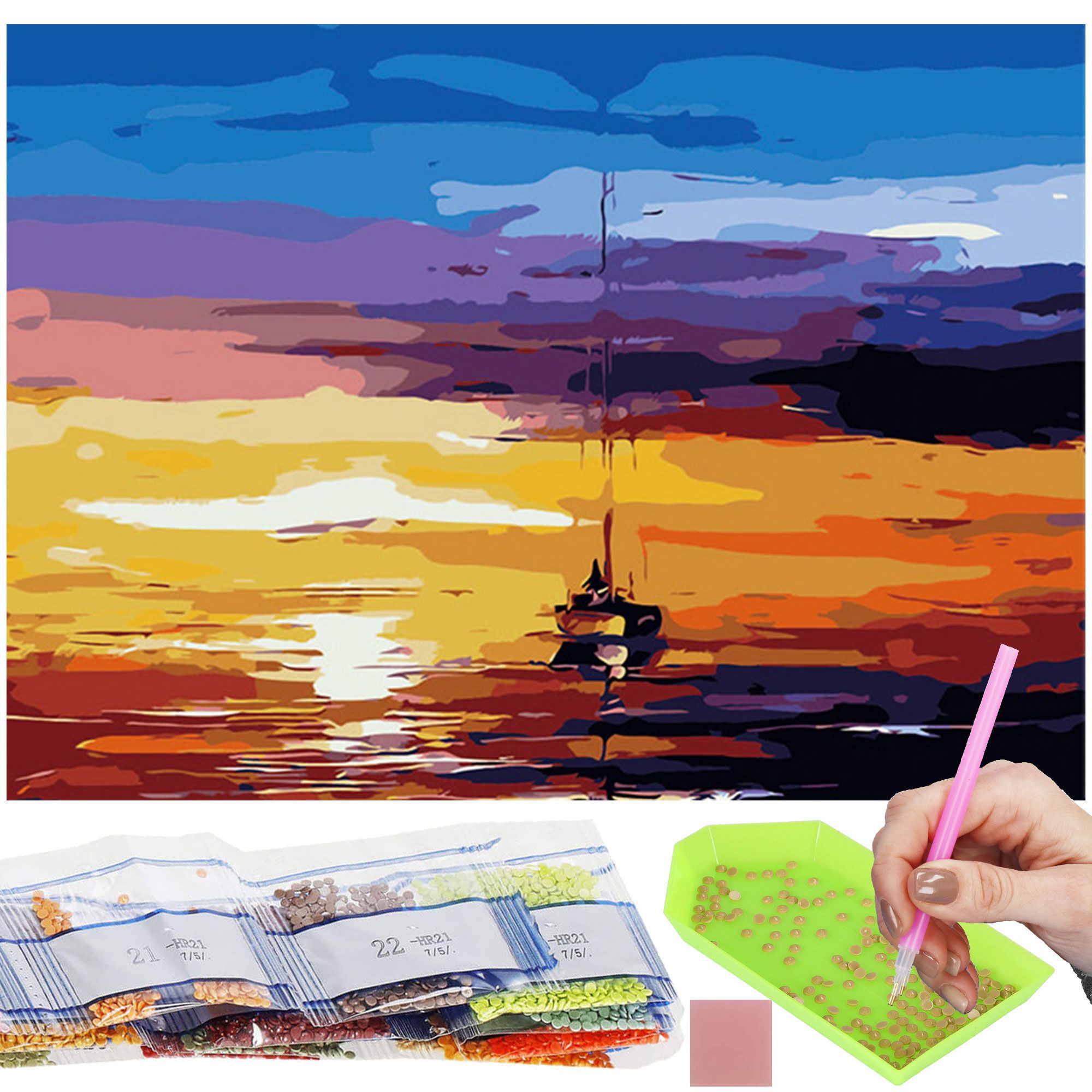 Набір алмазної мозаїки (вишивки) Springos 40 x 30 см DP0023