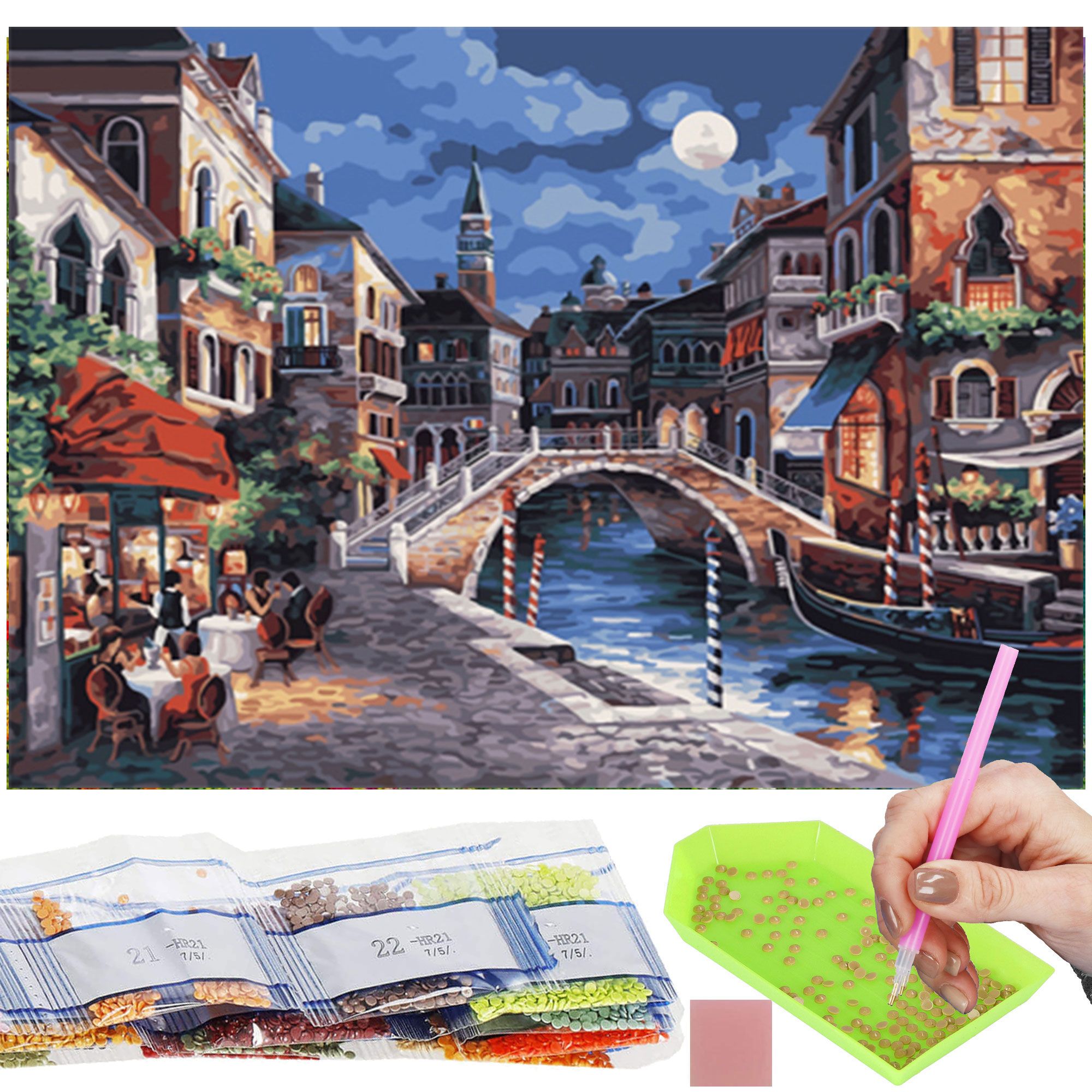 Набір алмазної мозаїки (вишивки) Springos 40 x 30 см DP0024