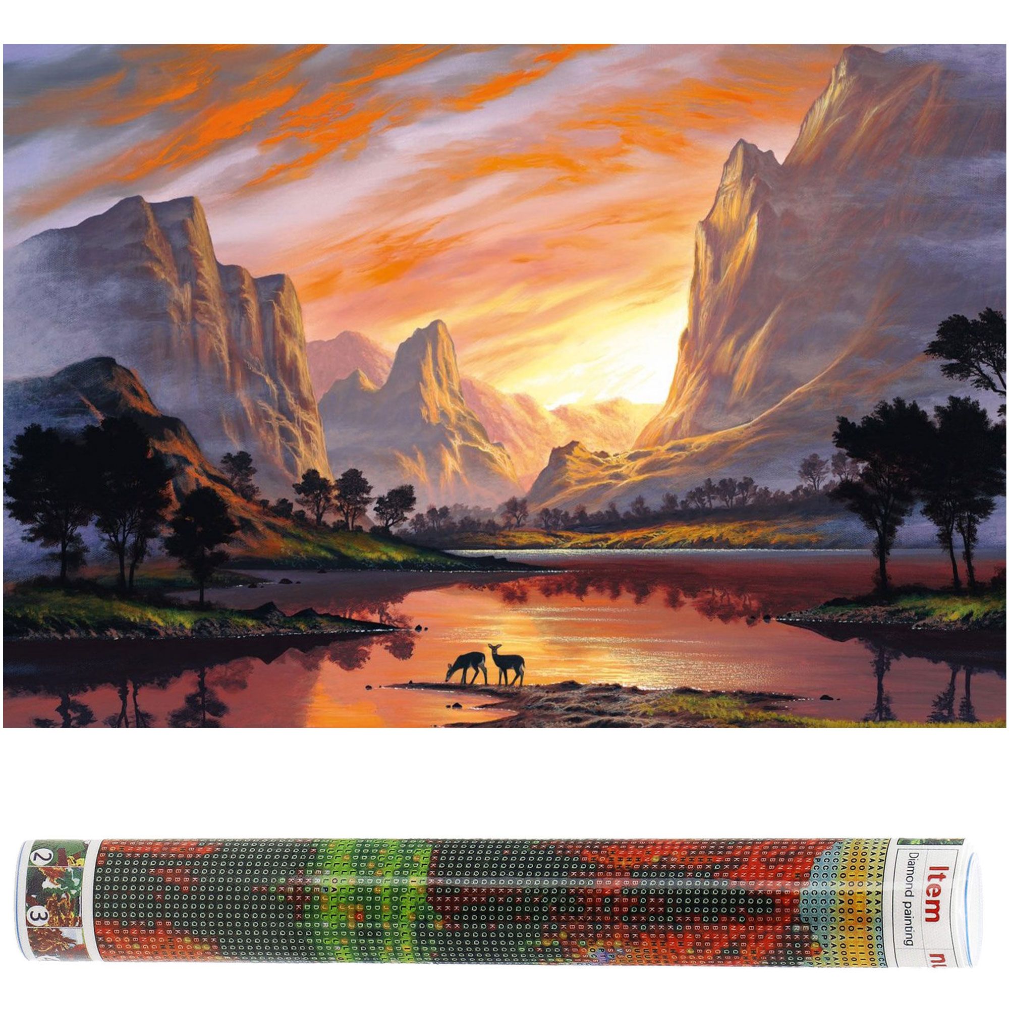 Набір алмазної мозаїки (вишивки) Springos 40 x 30 см DP0025