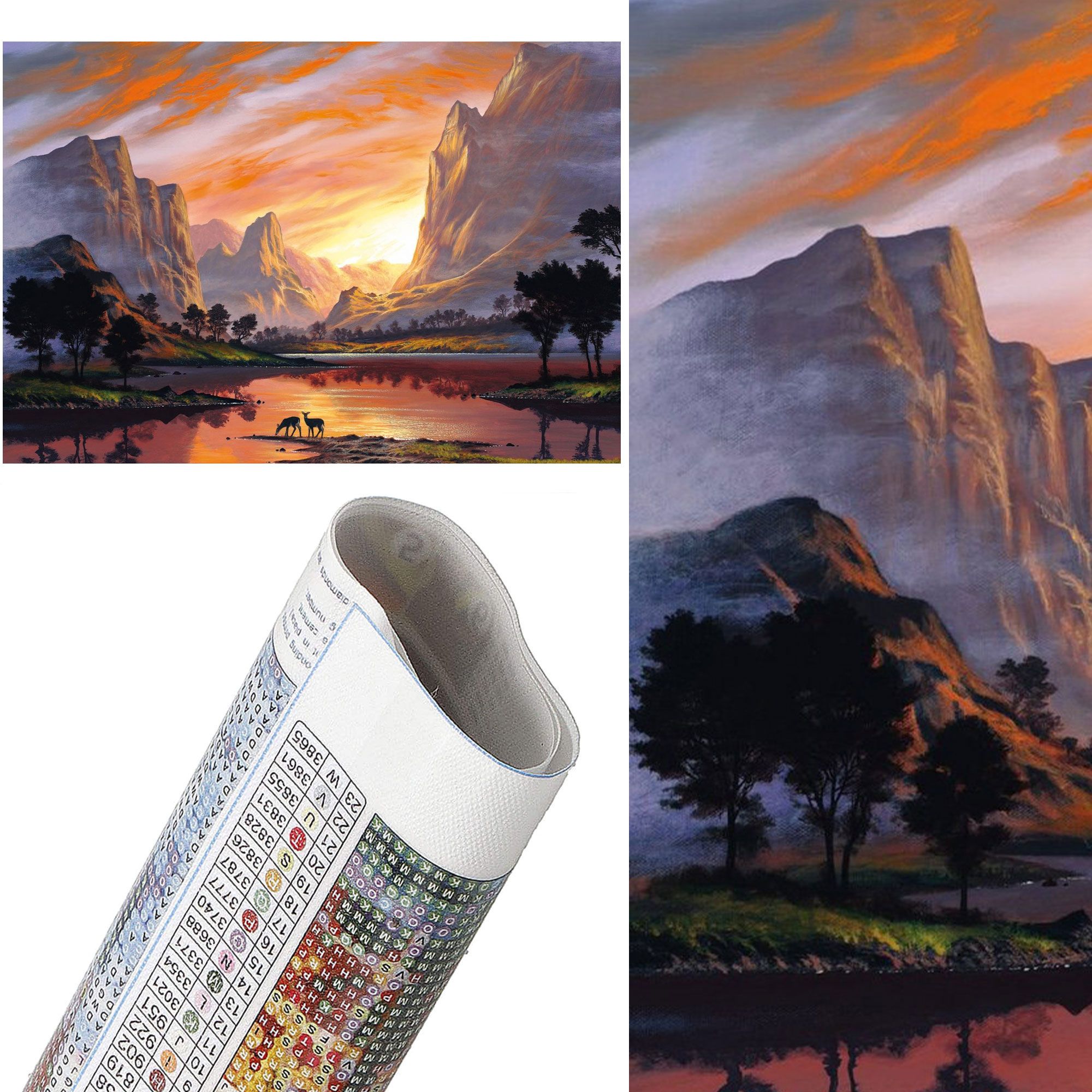 Набір алмазної мозаїки (вишивки) Springos 40 x 30 см DP0025