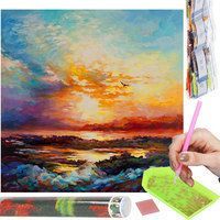 Набір алмазної мозаїки (вишивки) Springos 40 x 30 см DP0032