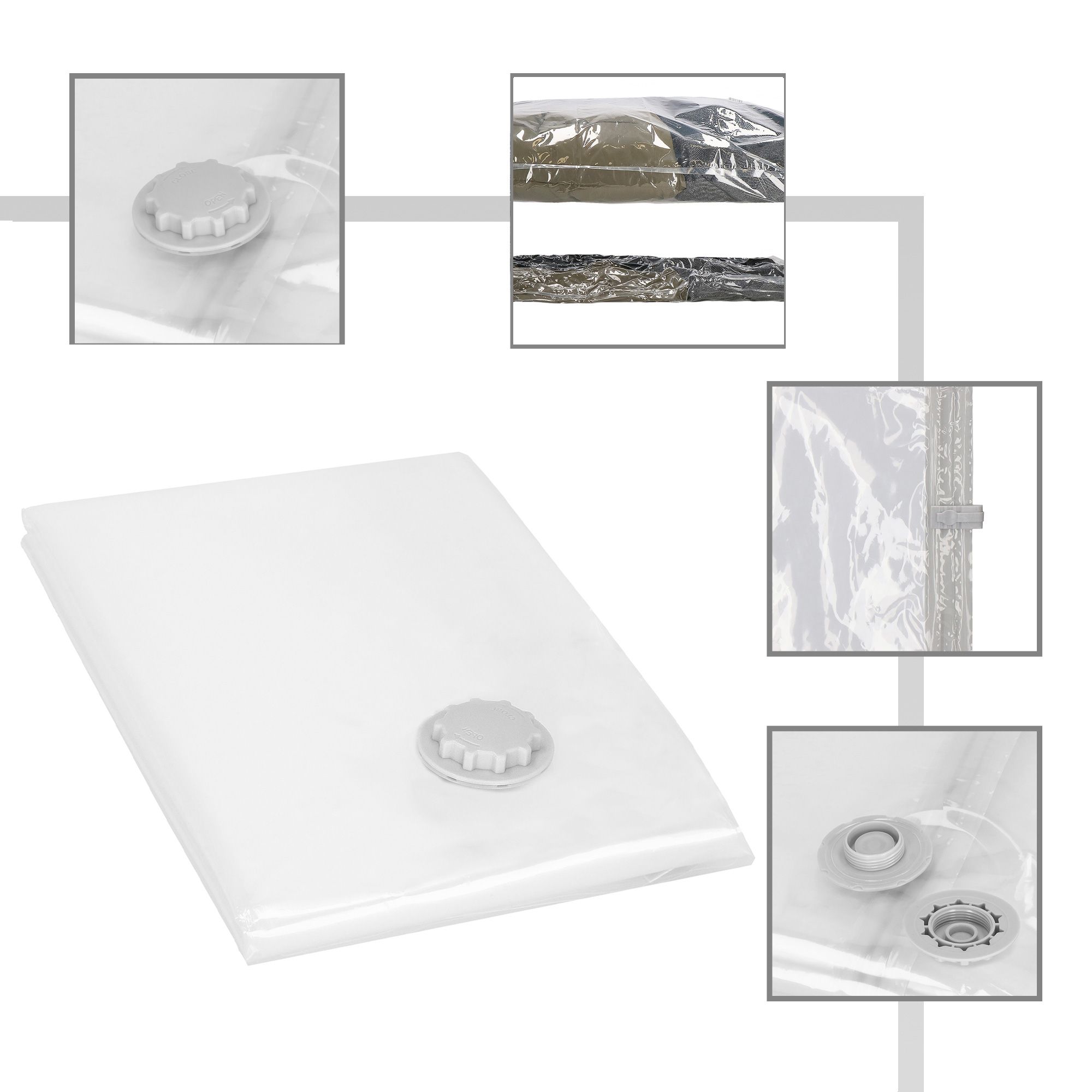 Вакуумний пакет для зберігання речей Springos 70 x 100 см VB0004