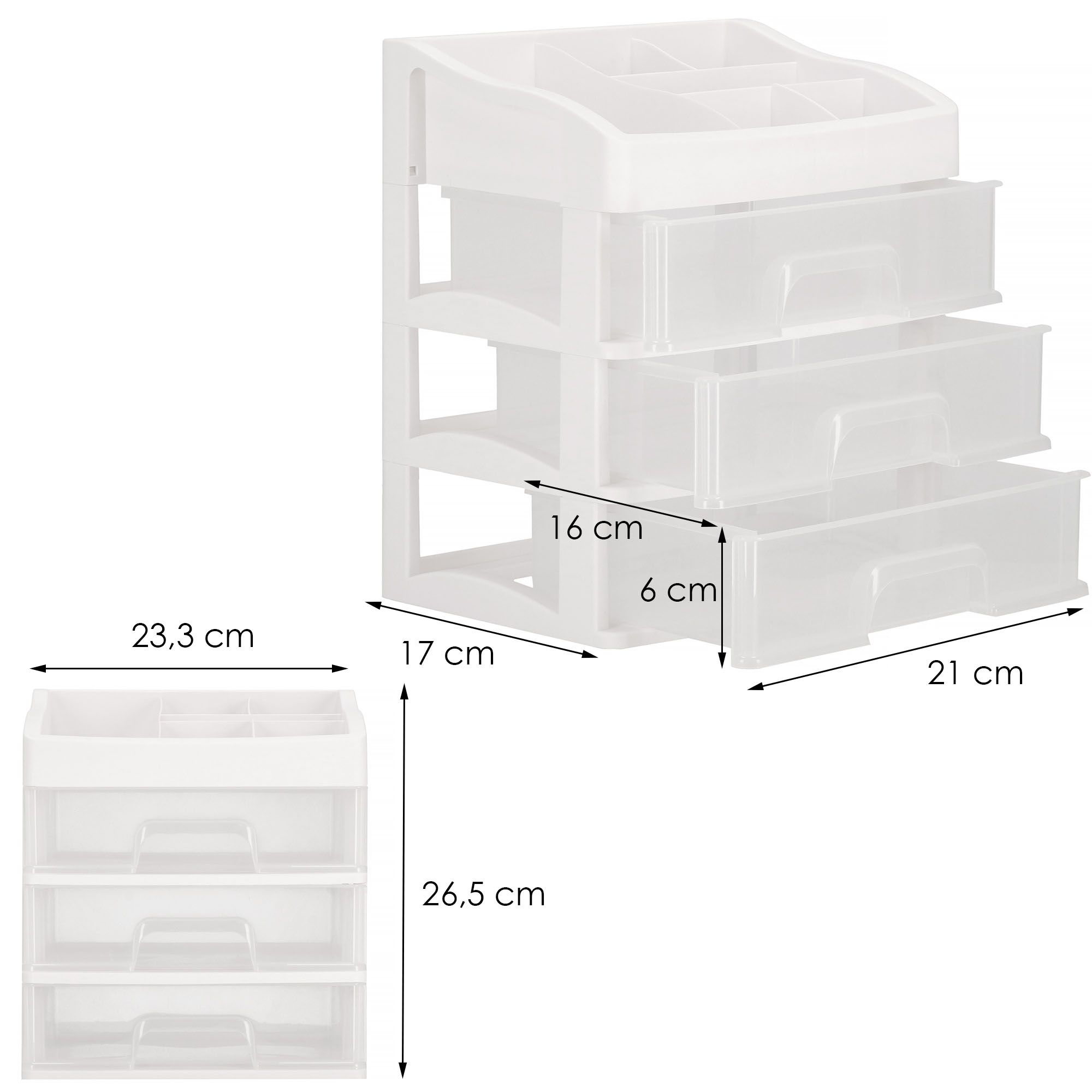 Органайзер для зберігання (аксесуарів, косметики, біжутерії) Springos 26.5 x 23.3 x 17 HA1093