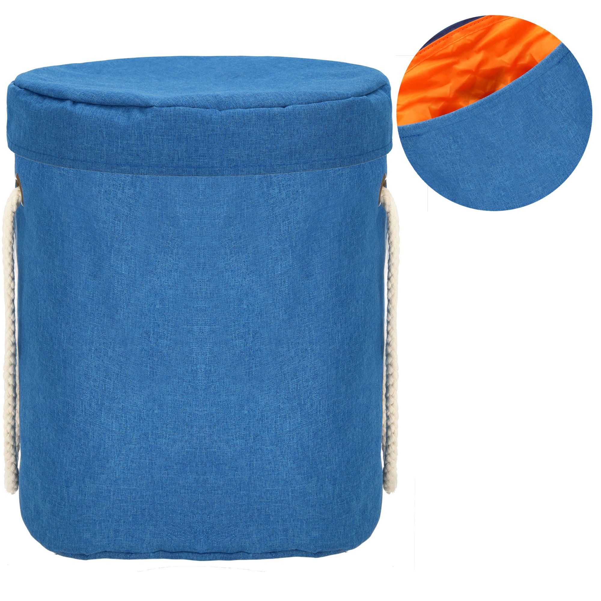 Кошик для зберігання з килимком Springos 23 л текстильний для іграшок та аксесуарів HA0129