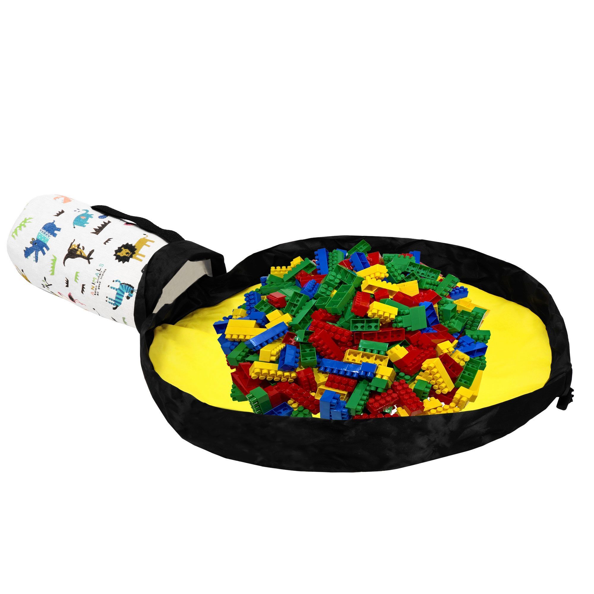 Кошик-сумка для зберігання з килимком Springos 2 л текстильний для іграшок та аксесуарів HA0132