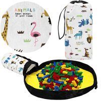 Кошик-сумка для зберігання з килимком Springos 2 л текстильний для іграшок та аксесуарів HA0132