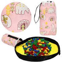 Кошик-сумка для зберігання з килимком Springos 2 л текстильний для іграшок та аксесуарів HA0131