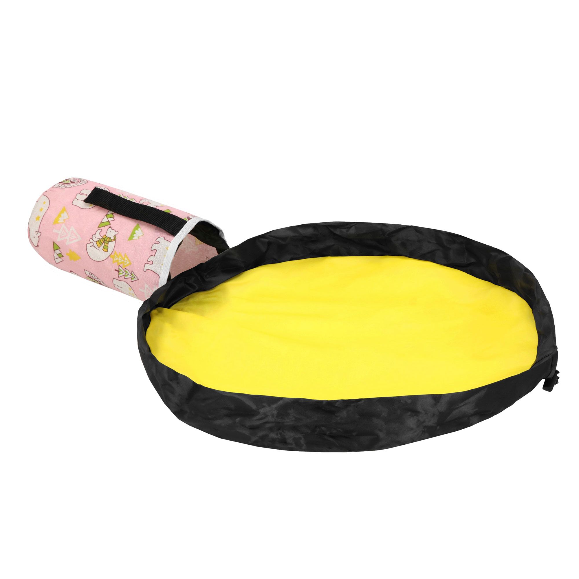 Кошик-сумка для зберігання з килимком Springos 2 л текстильний для іграшок та аксесуарів HA0131