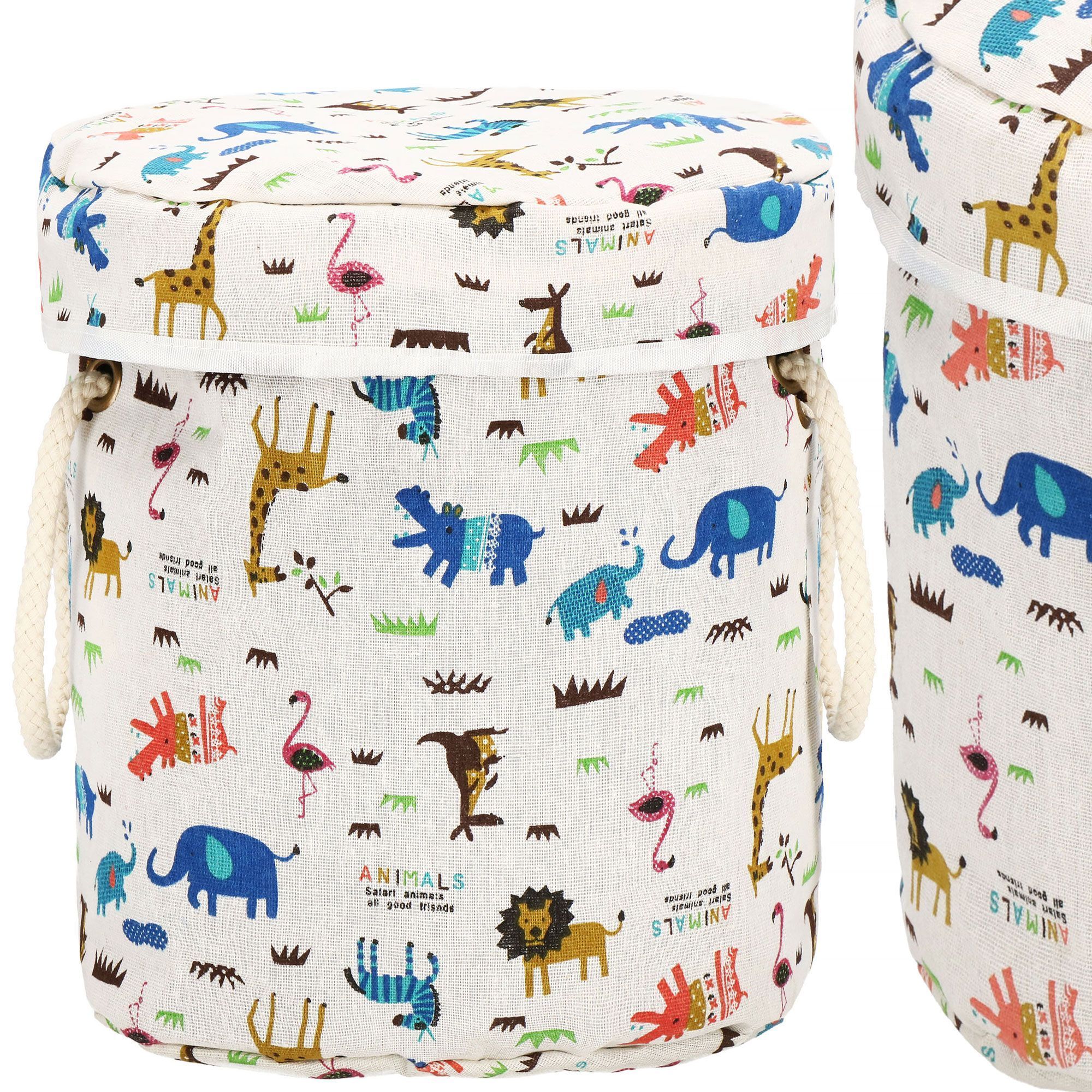 Кошик для зберігання з килимком Springos 21 л текстильний для іграшок та аксесуарів HA0133