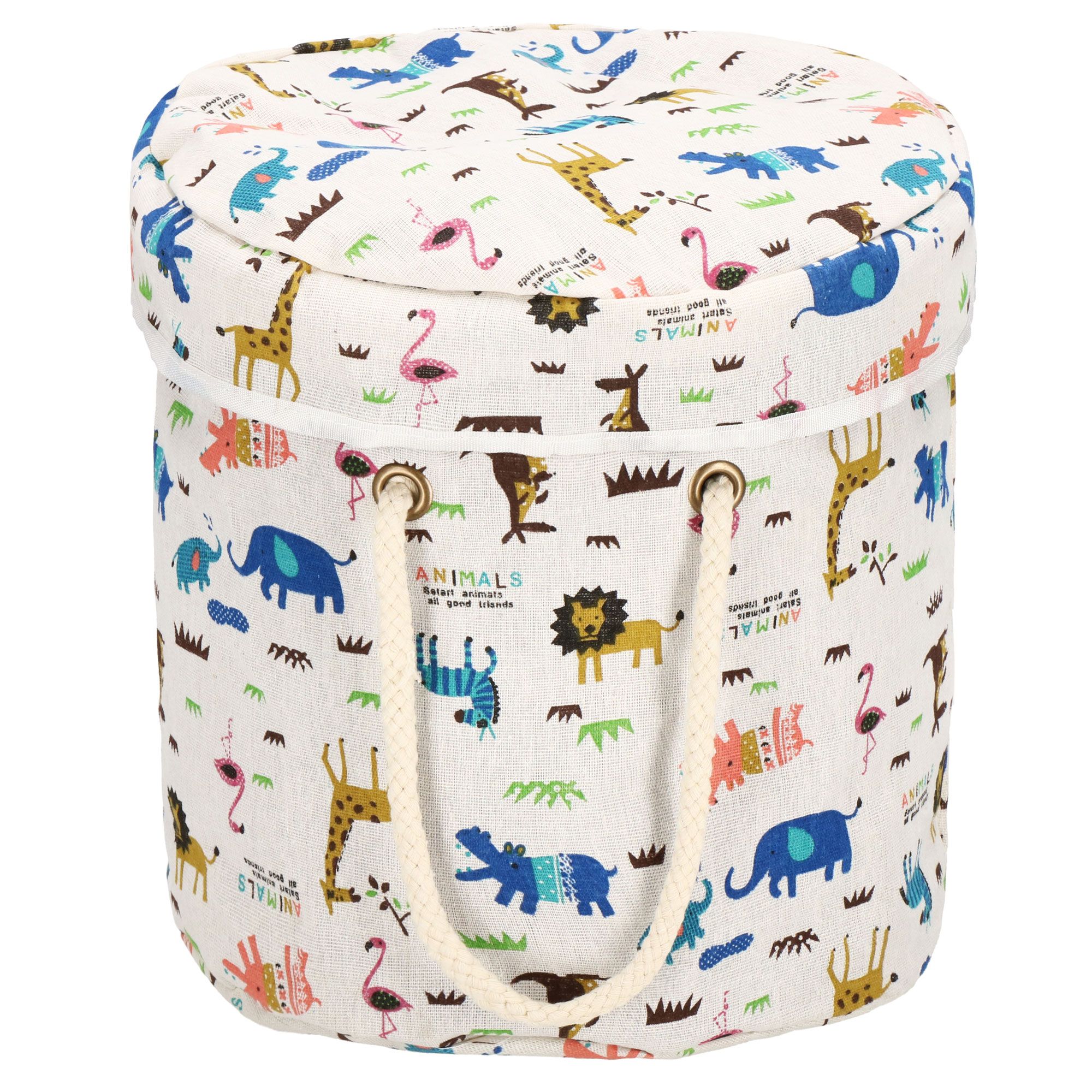 Кошик для зберігання з килимком Springos 21 л текстильний для іграшок та аксесуарів HA0133