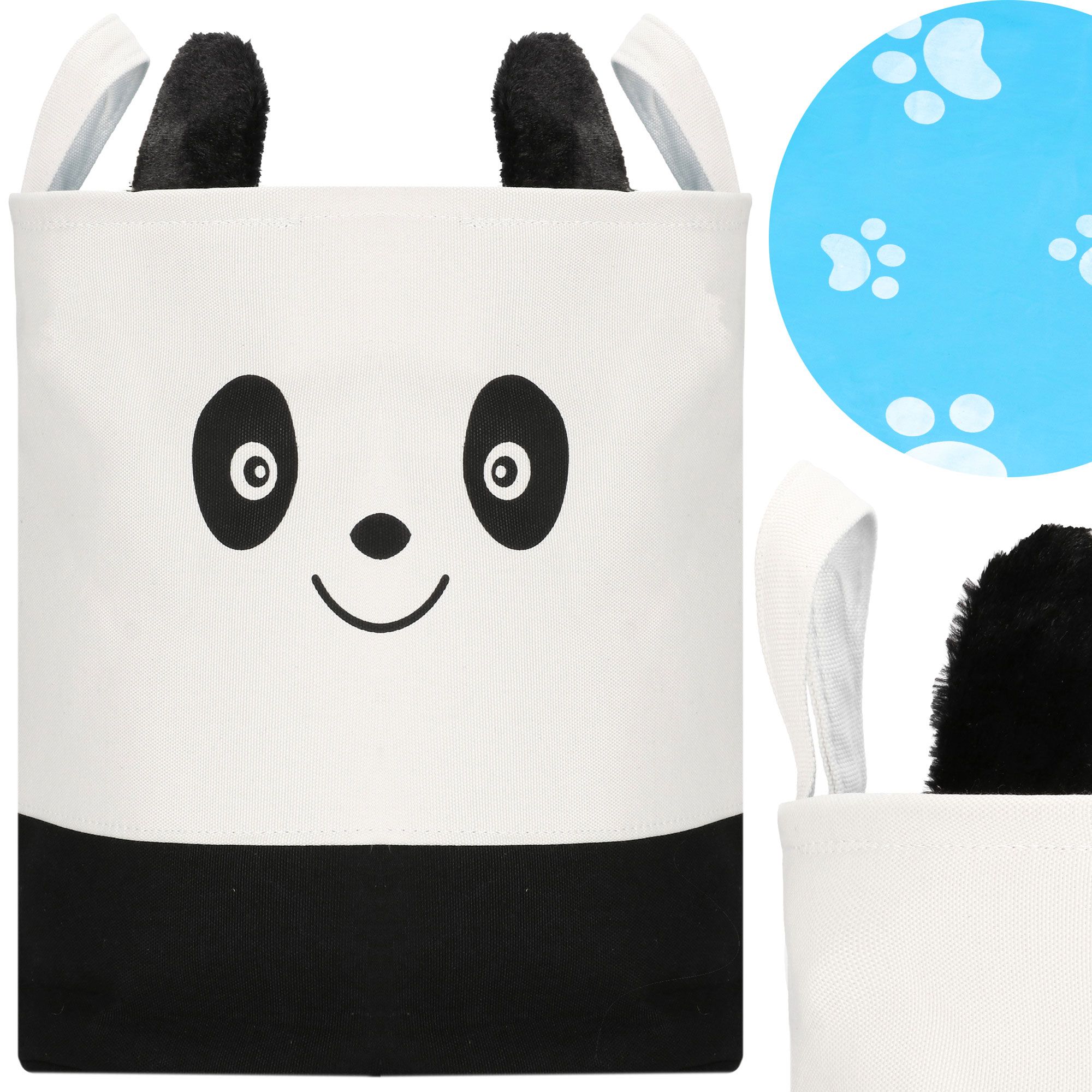 Кошик для зберігання з килимком Springos 34 л текстильний для іграшок та аксесуарів HA0134