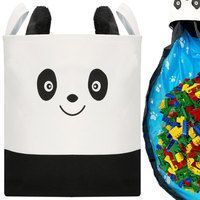 Кошик для зберігання з килимком Springos 34 л текстильний для іграшок та аксесуарів HA0134