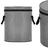 Кошик для зберігання з килимком Springos 38 л текстильний для іграшок та аксесуарів HA0136