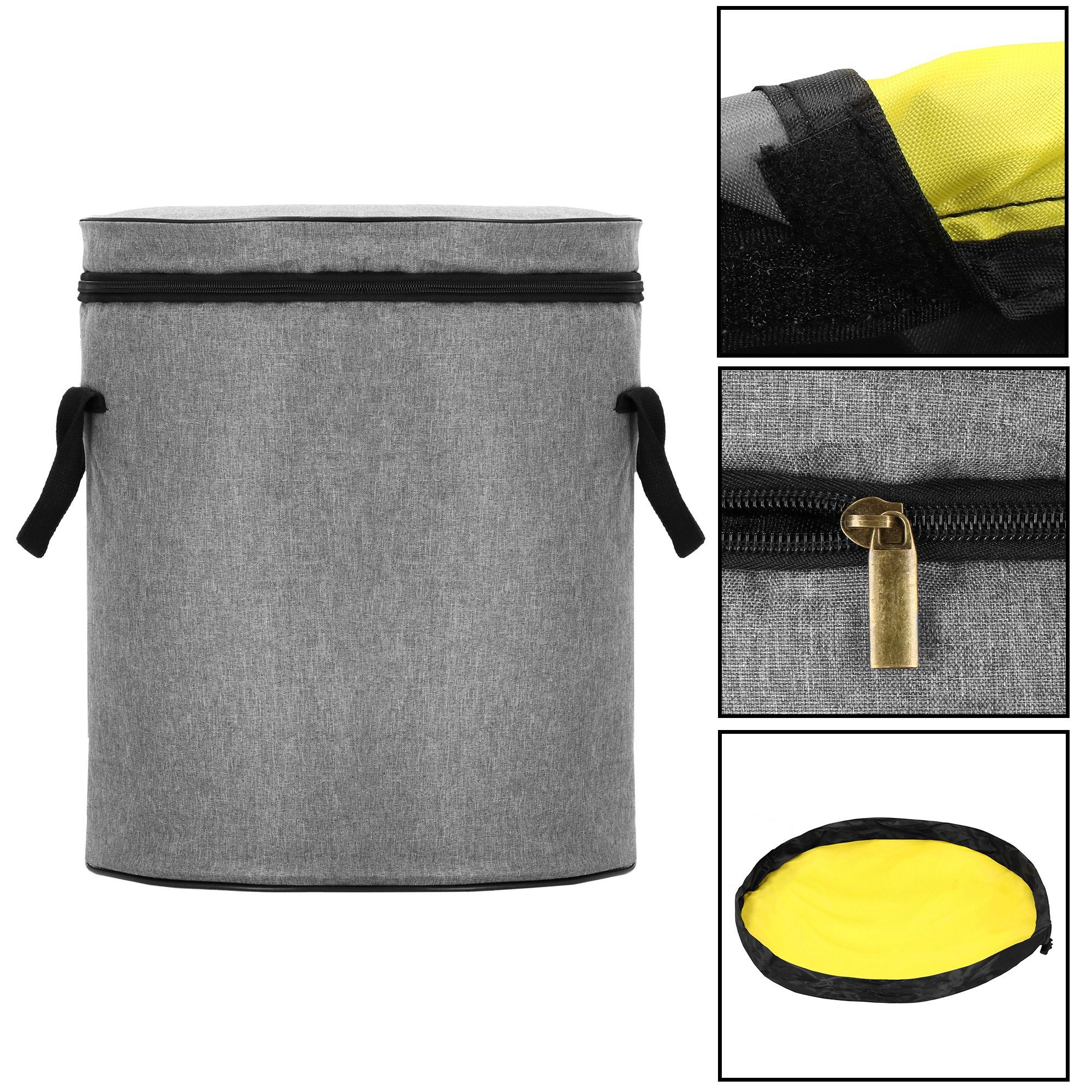 Кошик для зберігання з килимком Springos 38 л текстильний для іграшок та аксесуарів HA0136