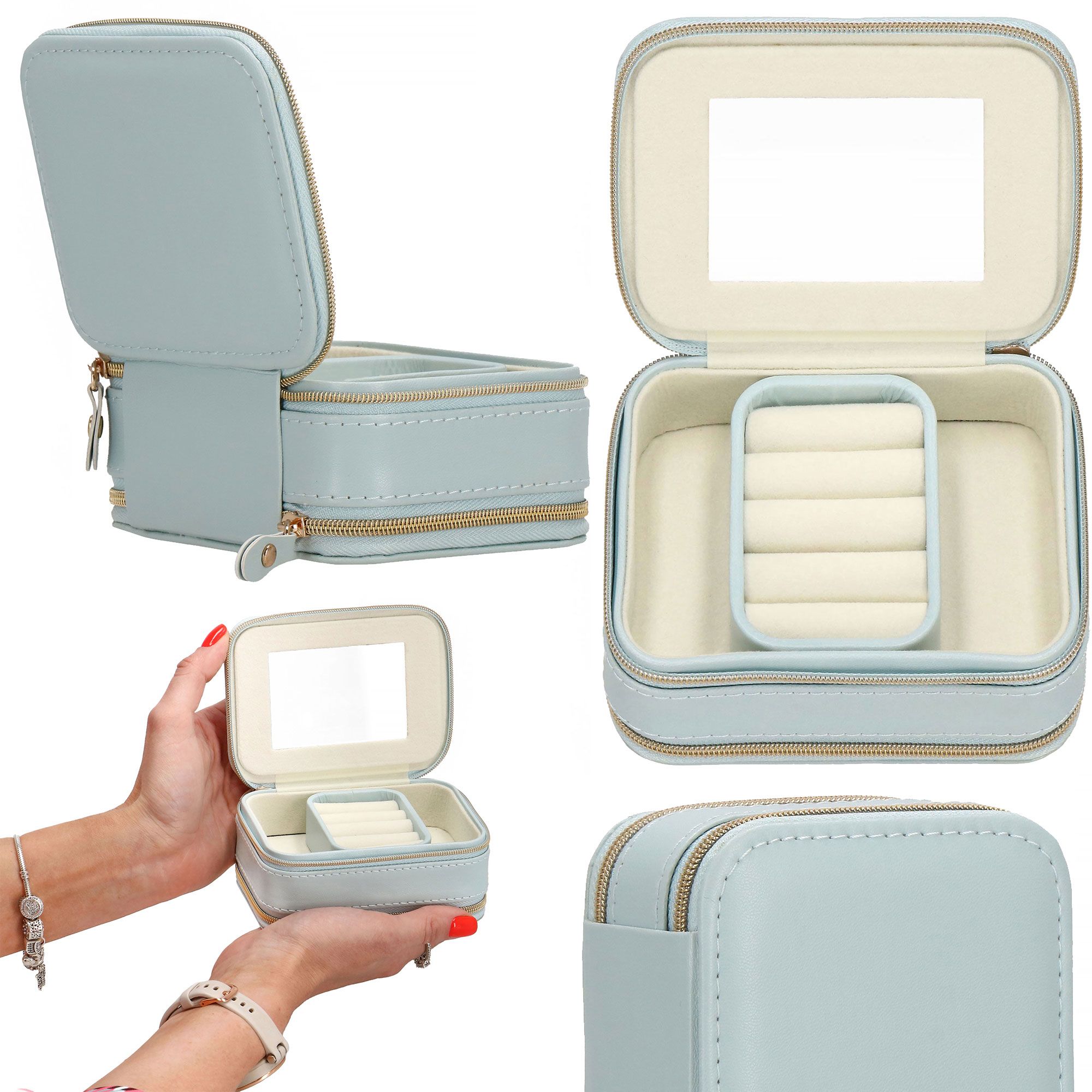 Скринька для прикрас (футляр для біжутерії) Springos 11.5 x 8.5 x 5.5 см HA1035